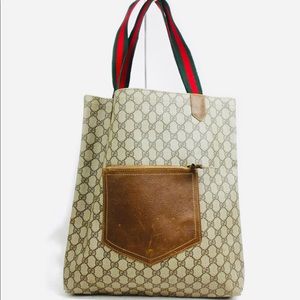 Authentic Gucci Tote Bag  Brown